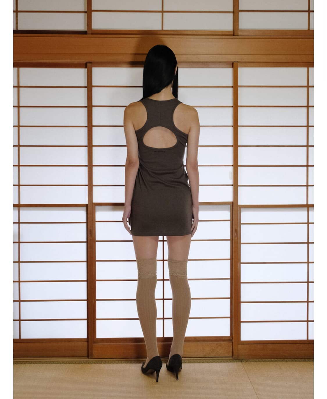 Wsc 아카이브 Back hole tank top dress 원피스 상품이미지2