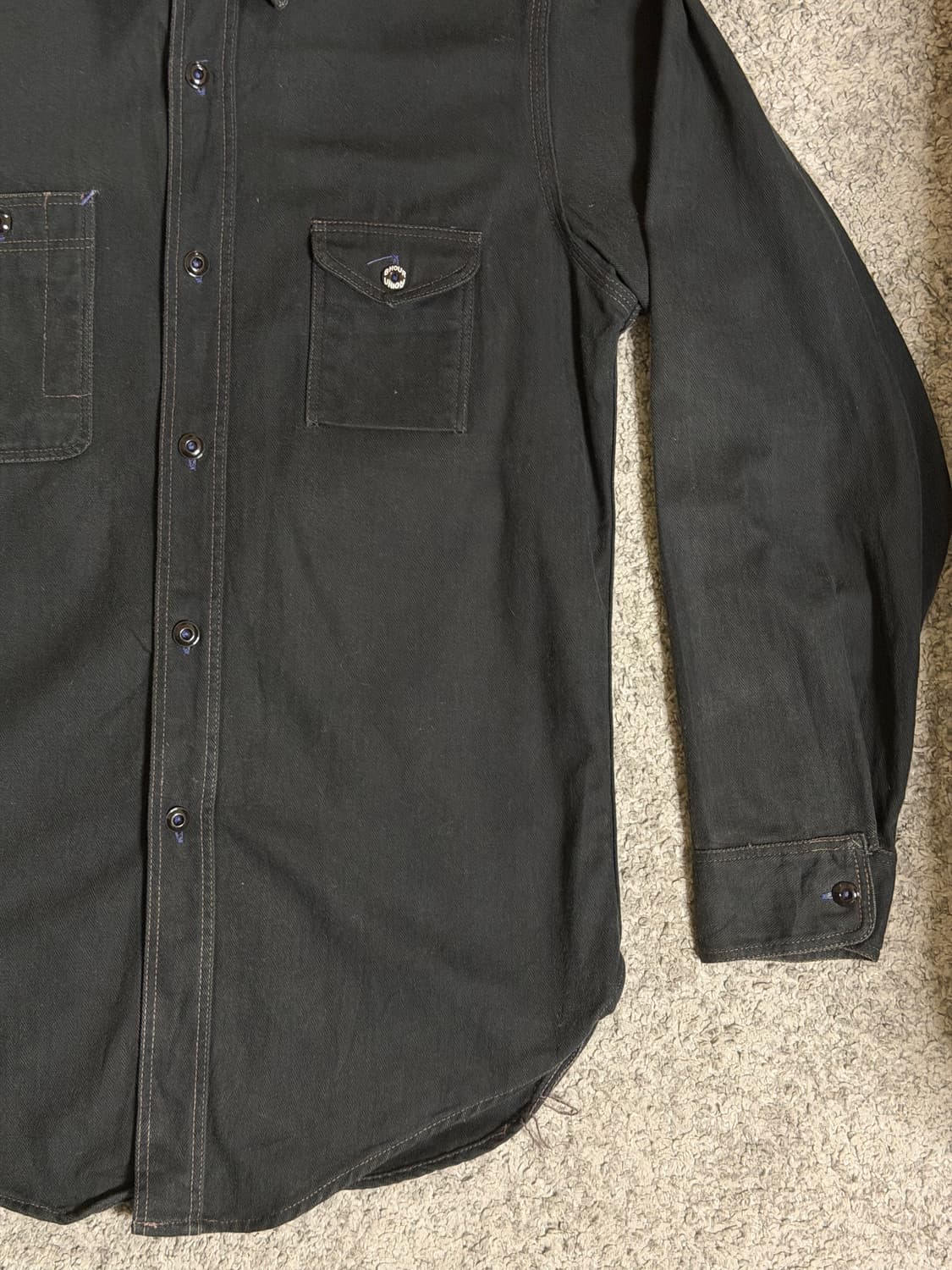 조 맥코이 8HU 시가렛 포켓 워크 셔츠 상품이미지3