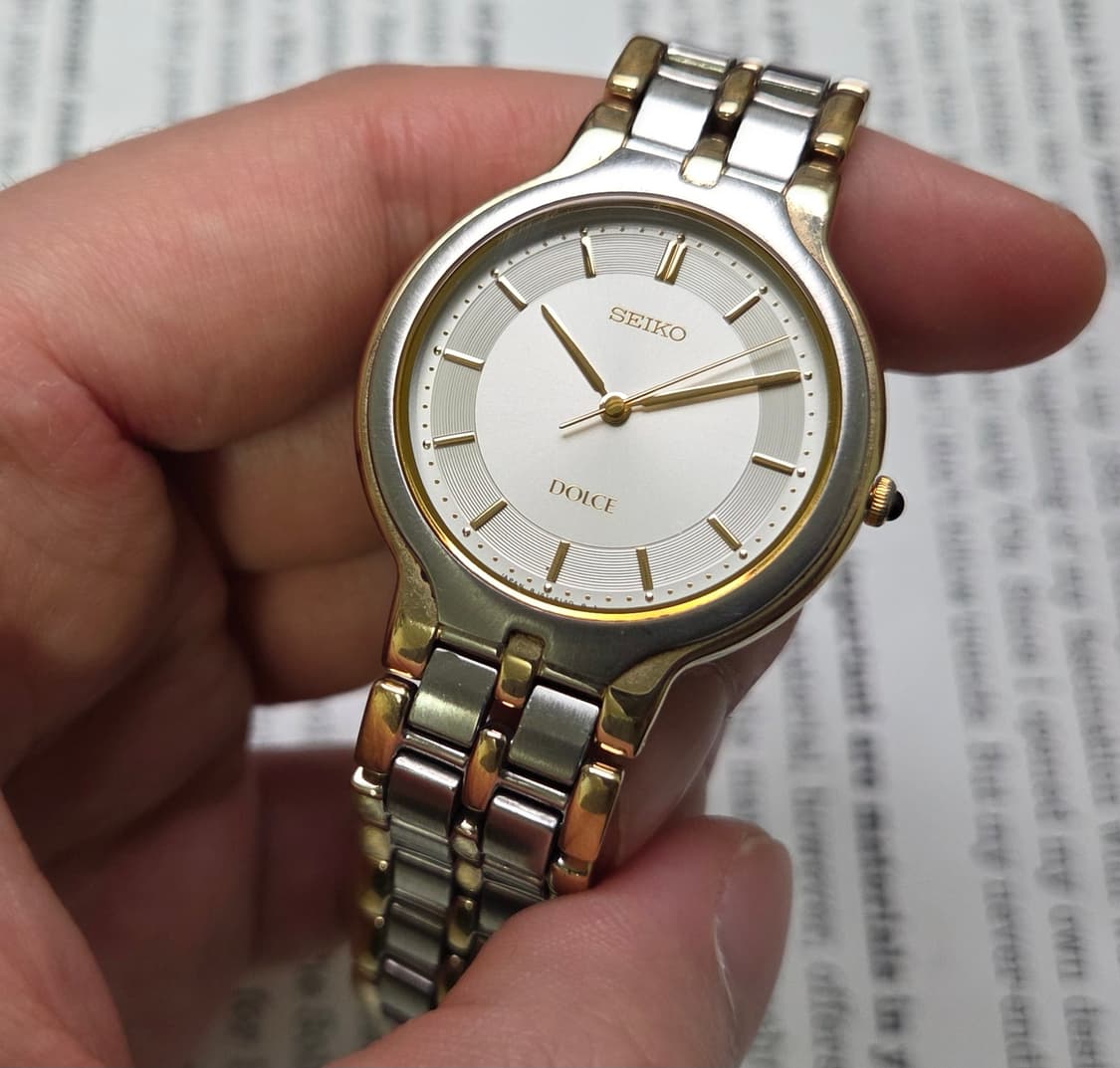 빈티지 세이코 돌체 오리지널 동심원 다이얼 슬림쿼츠 브레이슬릿 ver. 상품이미지3