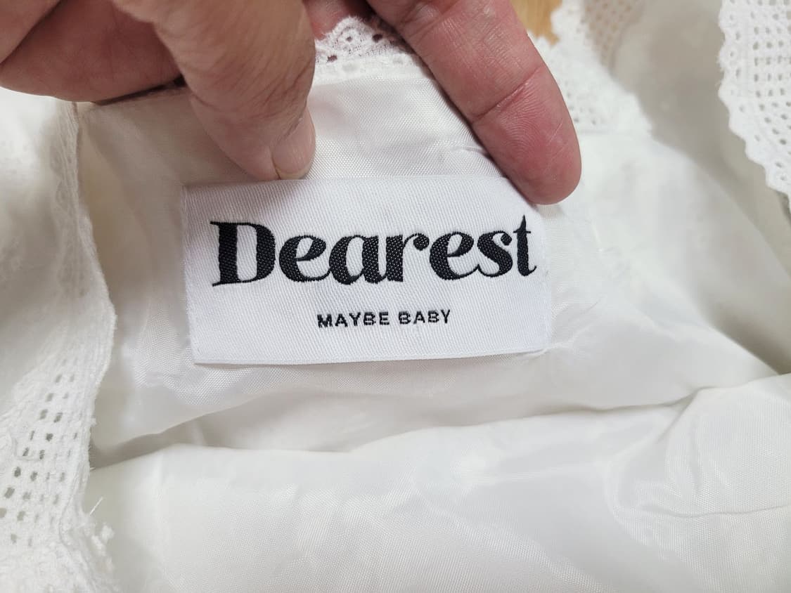 메이비베이비 디어리스트 화이트 펀칭원피스 55-66 새상품 상품이미지7