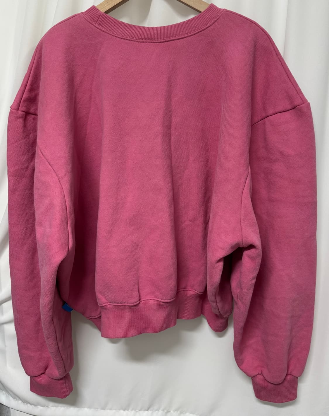 fortune apparel 핑크 기모 맨투맨 상품이미지5