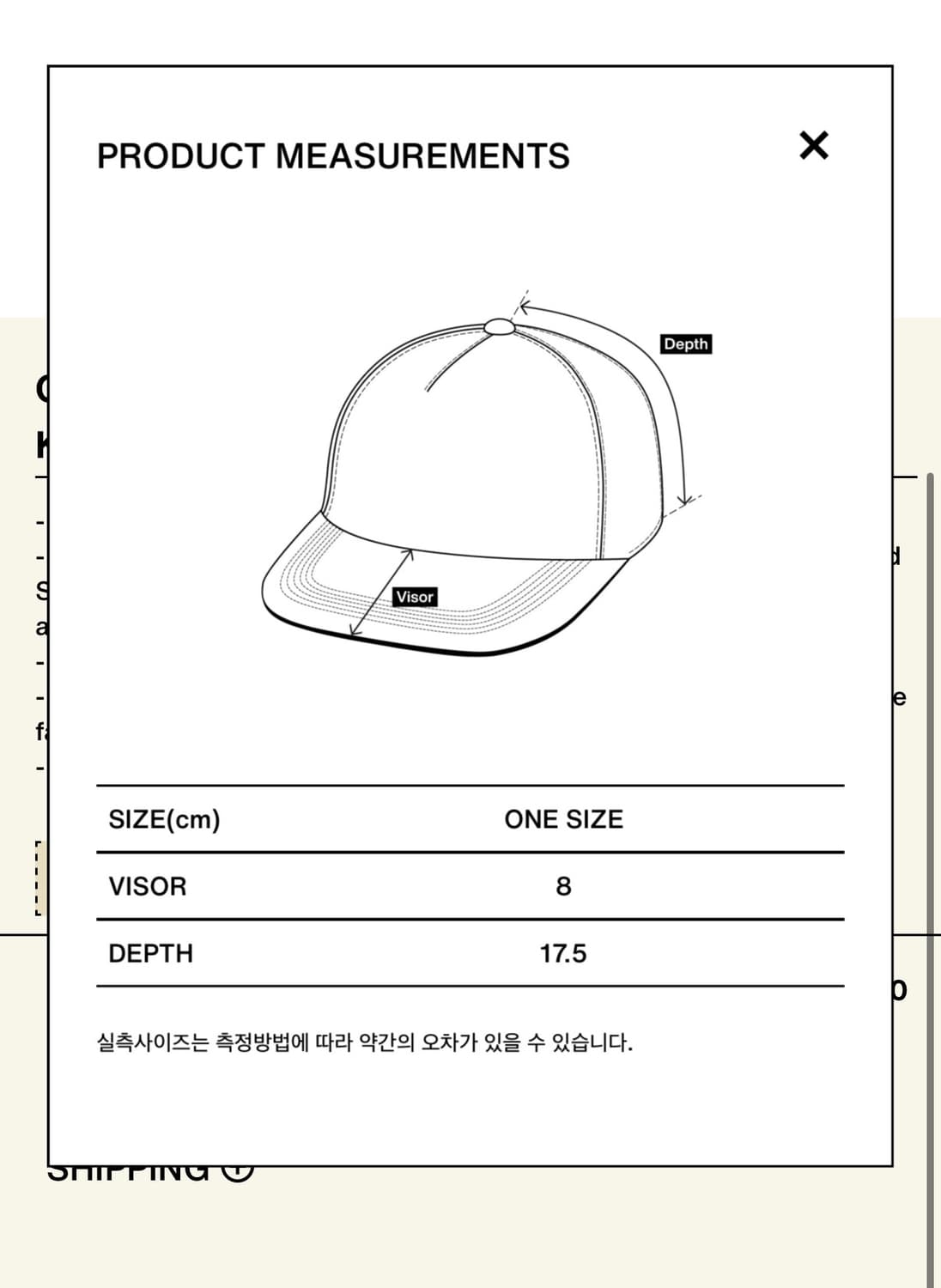 (OS, 새상품) 컬렉트피시스 CP 5 패널 캡 블랙 상품이미지2