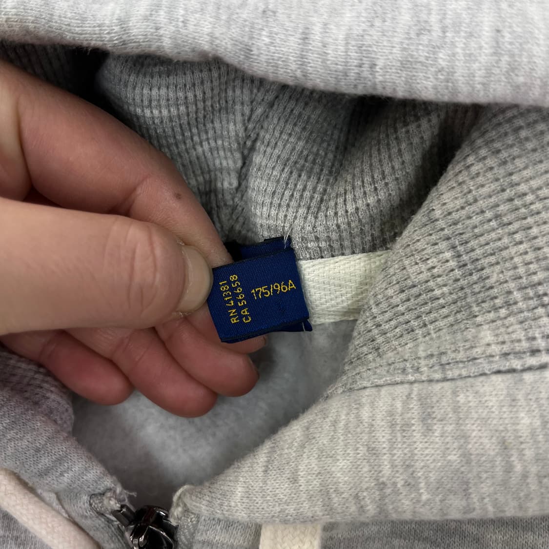 100 폴로랄프로렌 와플 그레이 후드집업 상품이미지4