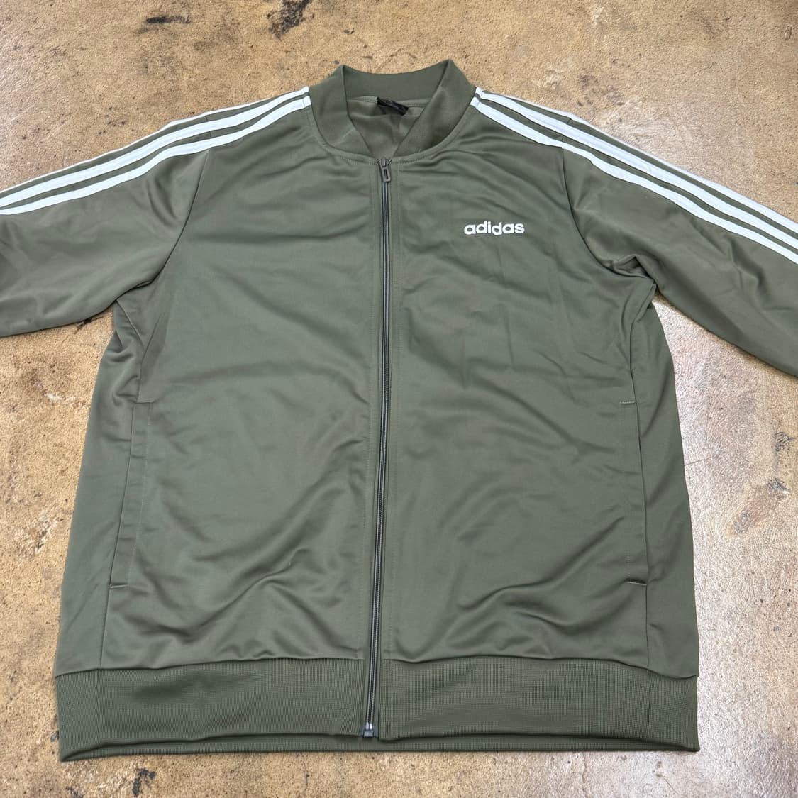 아디다스 카키 져지 트랙탑 상품이미지3