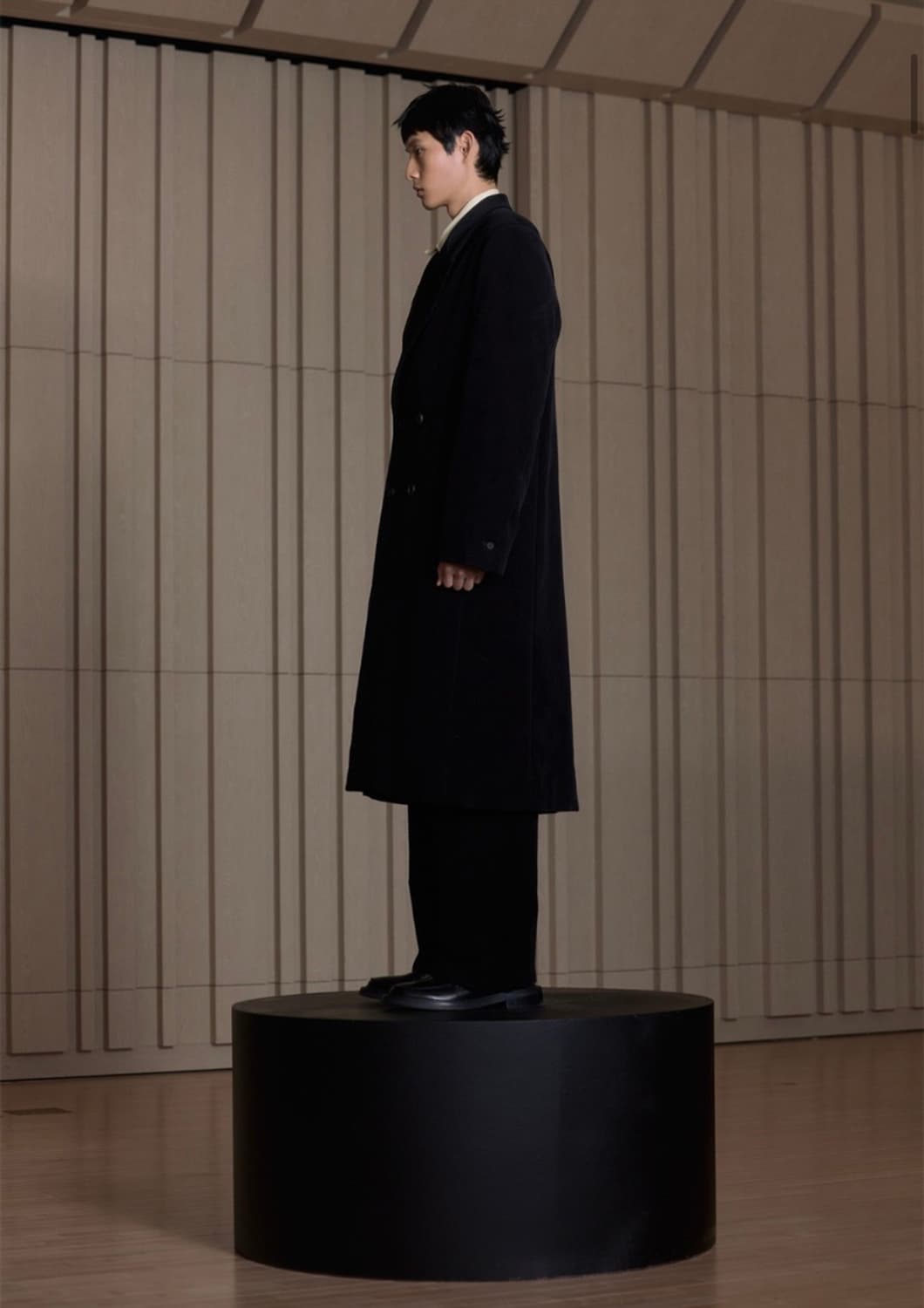 (m) STU classic coduroy coat black 상품이미지3