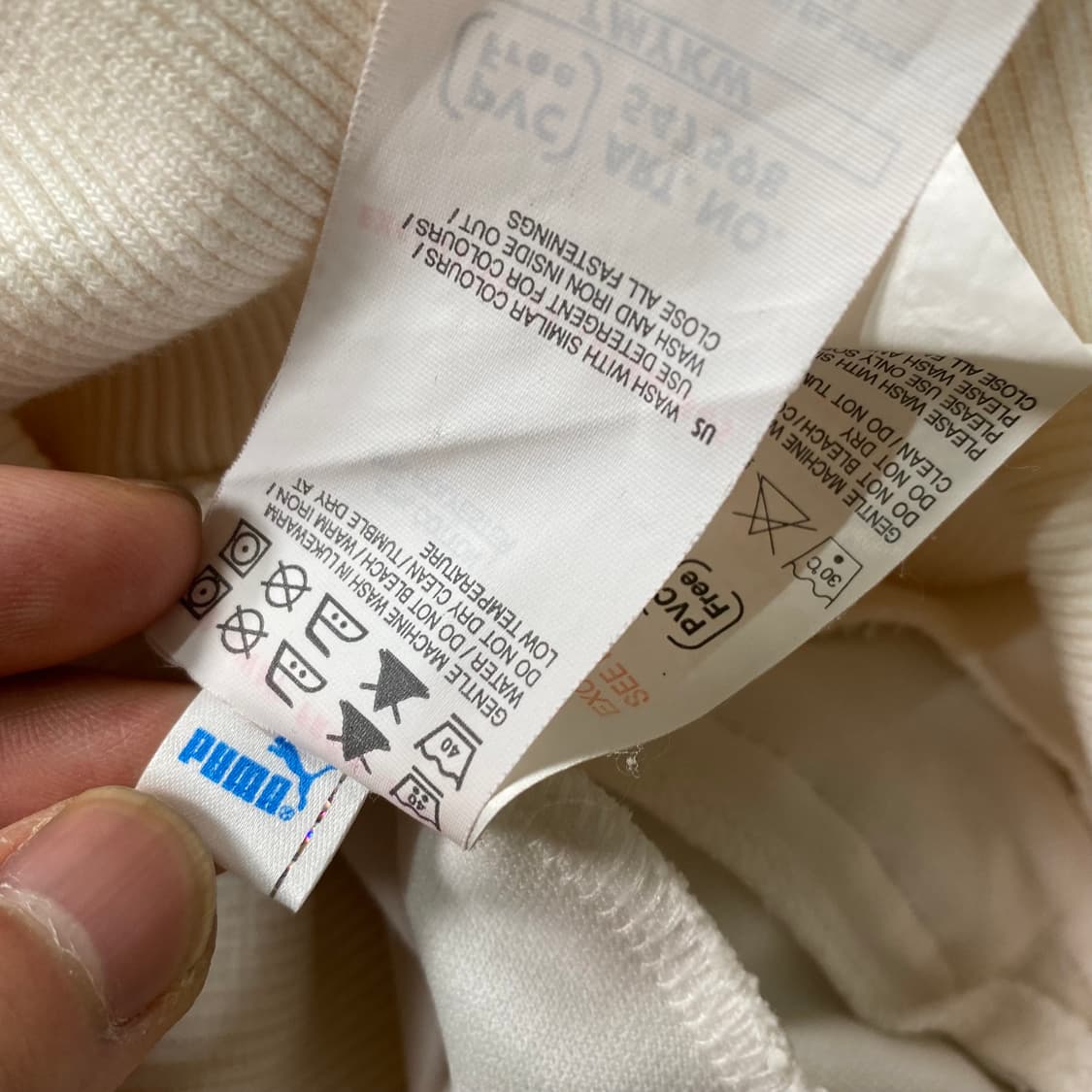 퓨마 화이트 크롭 져지 집업 상품이미지6