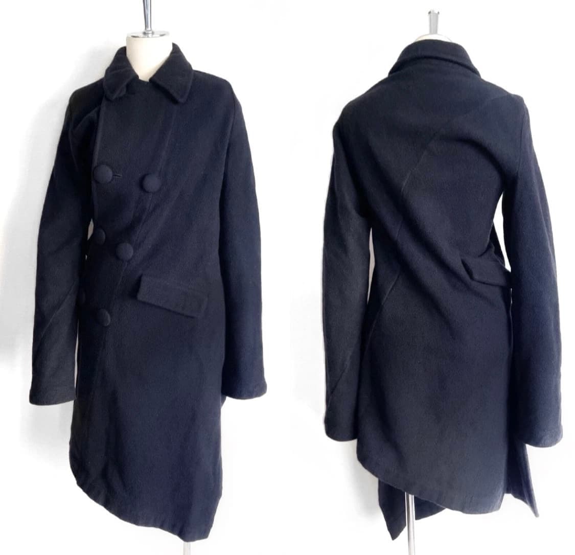 꼼데가르송 언발 버튼 울코트 상품이미지4