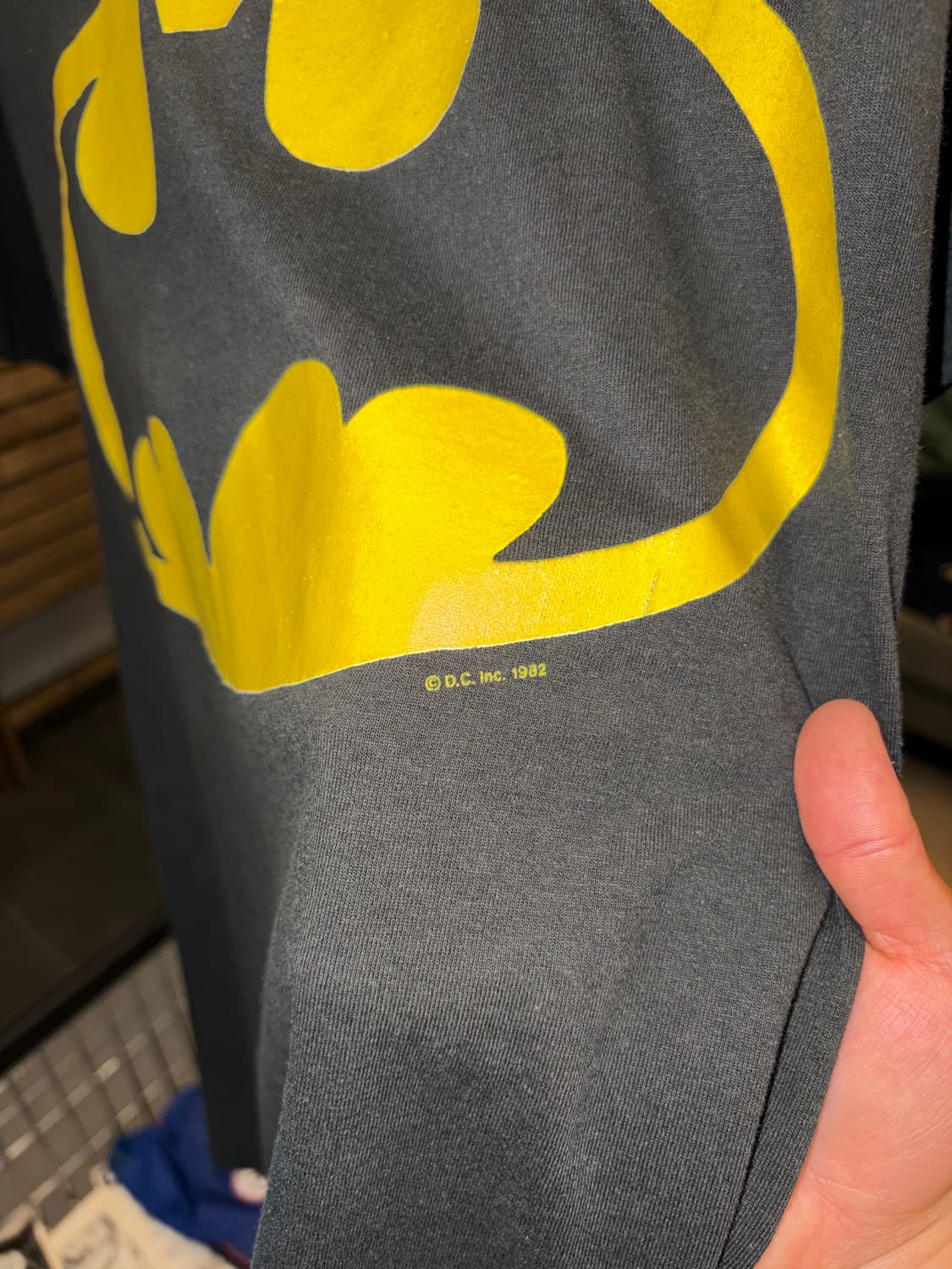 80’s Batman DC promo logo single T-shirt 상품이미지7