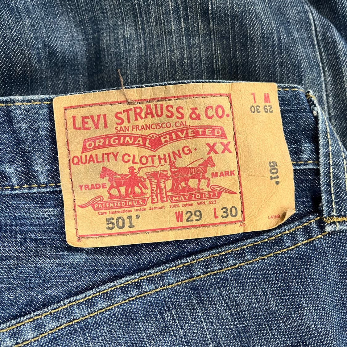 [29] 리바이스 501 오리지널 데님 청바지 0114M1 상품이미지5