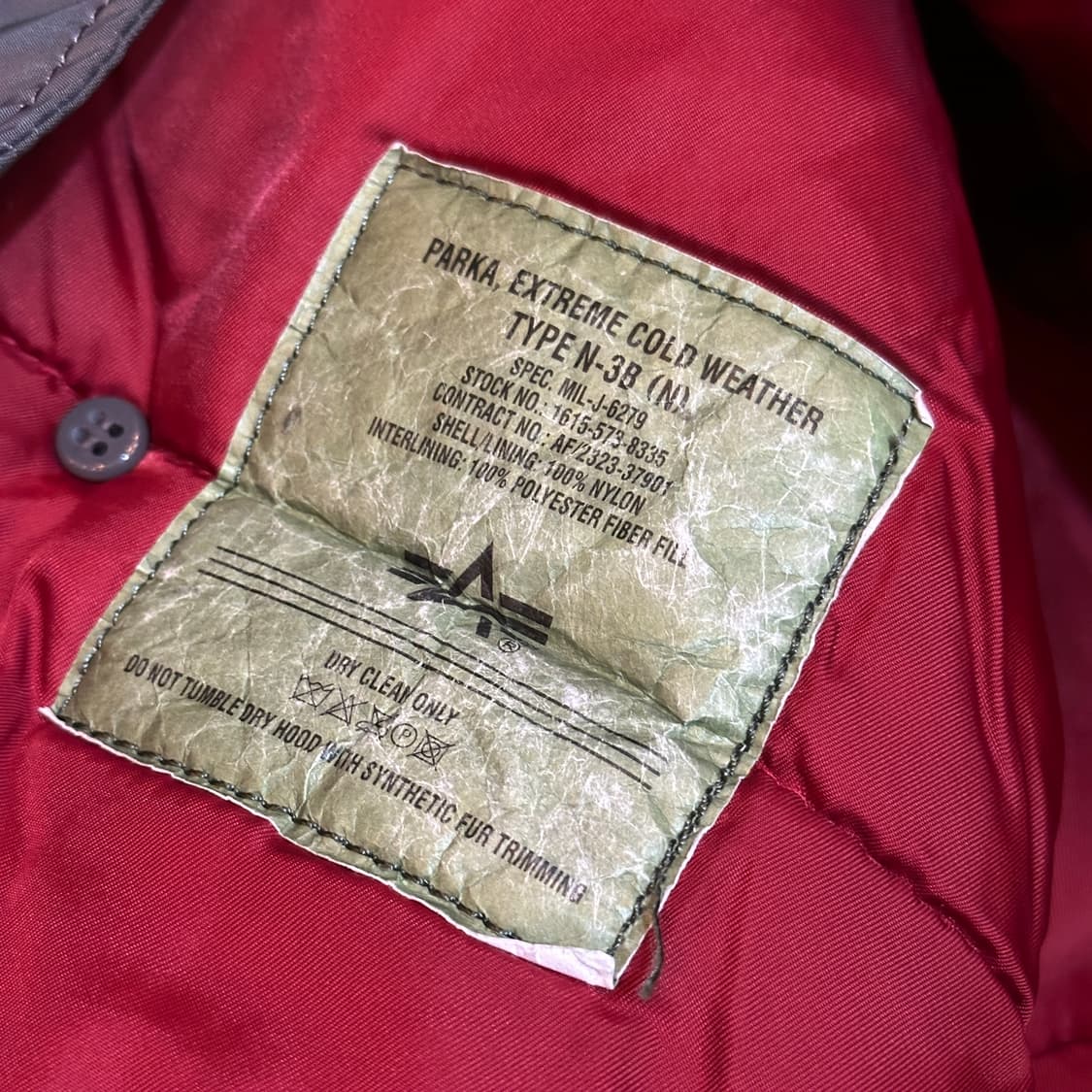 알파 인더스트리 N-3B 자켓  상품이미지6