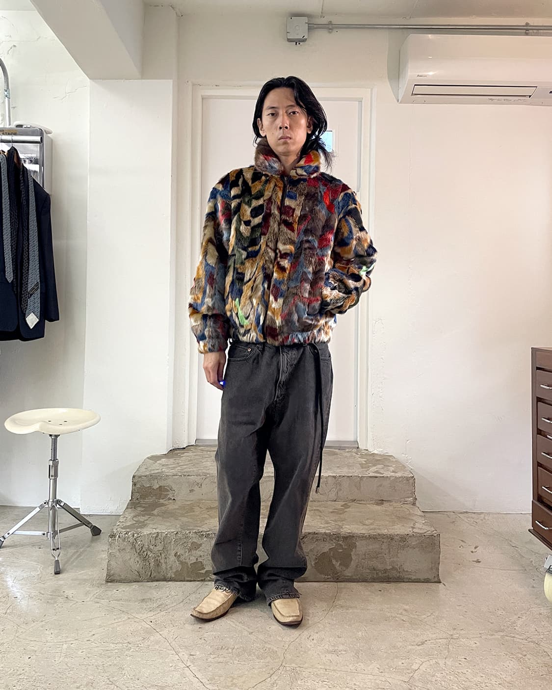 21FW 슈프림 멀티 폭스 퍼 자켓21FW 슈프림 멀티 인조 퍼 자켓 M 상품이미지9