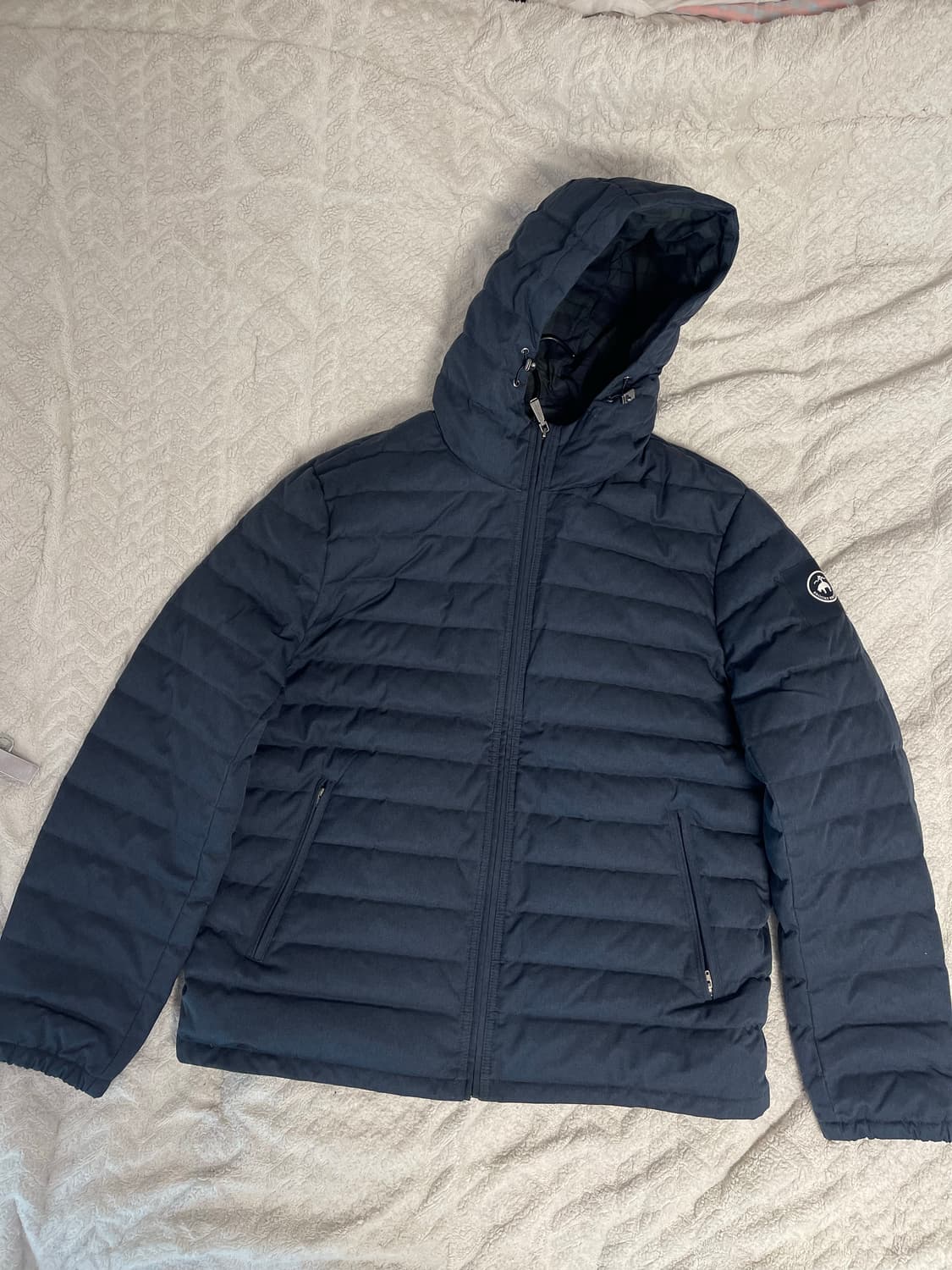 브룩스 브라더스 퀼팅 후드 덕다운 네이비 XL 상품이미지4