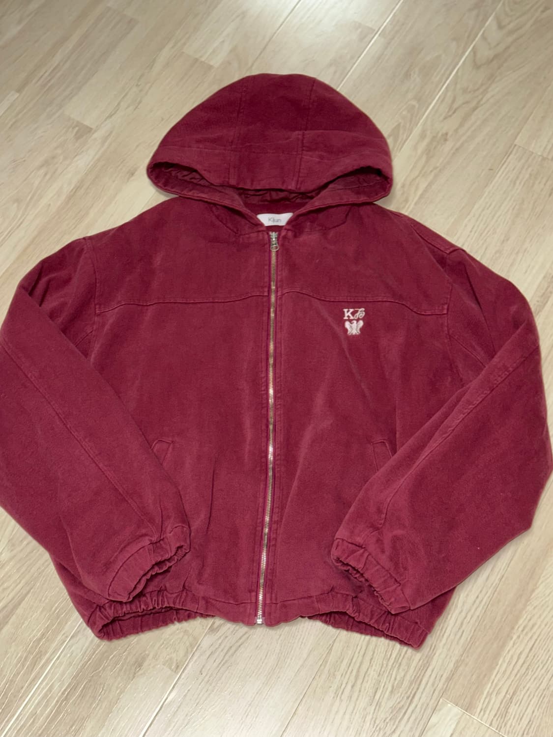 kijun Royal hooded jumper 버건디컬러 상품이미지4