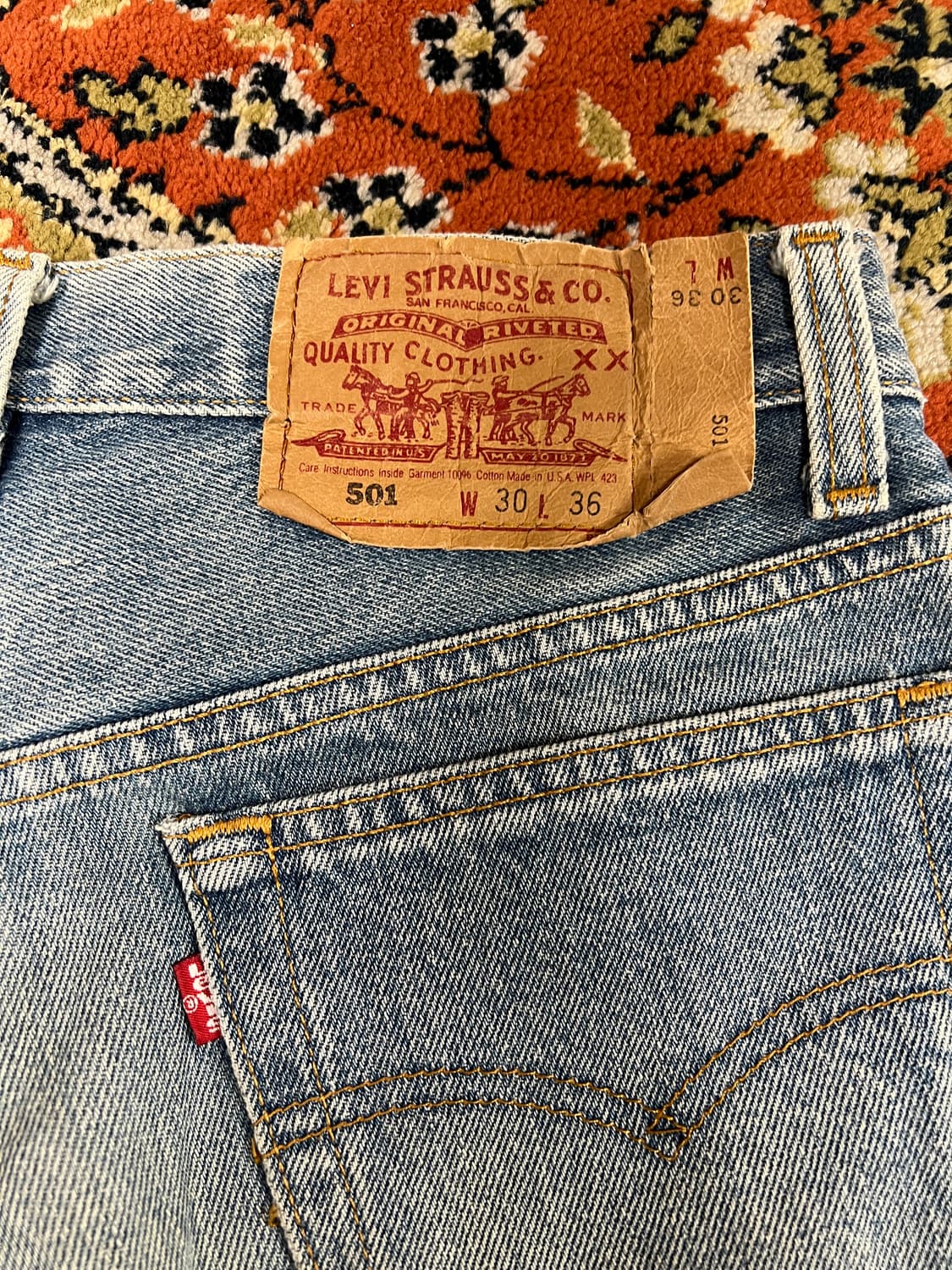 [28] 리바이스 USA 90s 빈티지 501 데님 팬츠 상품이미지4