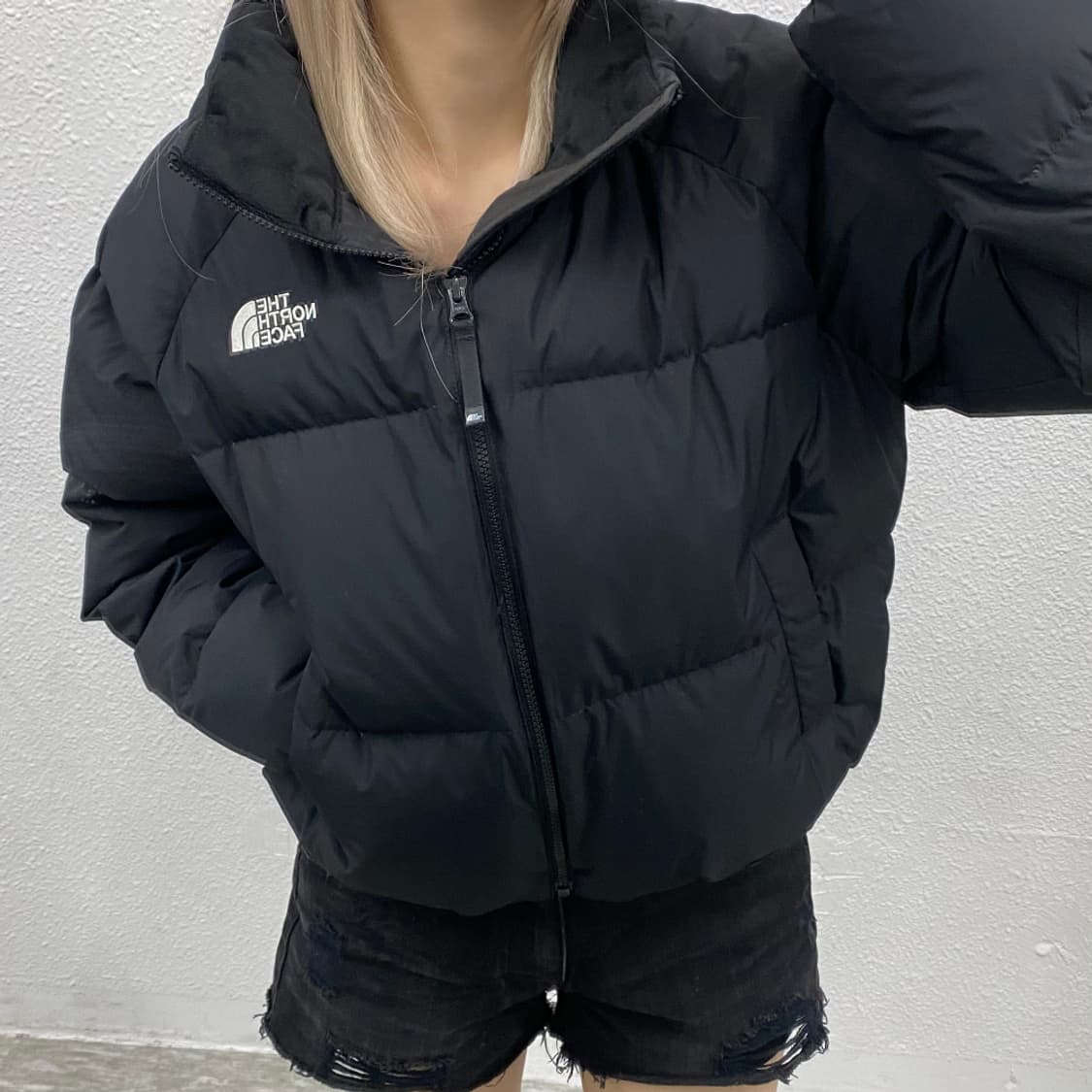 노스페이스 눕시 무광 블랙 패딩 L ( 여성용 ) 상품이미지1