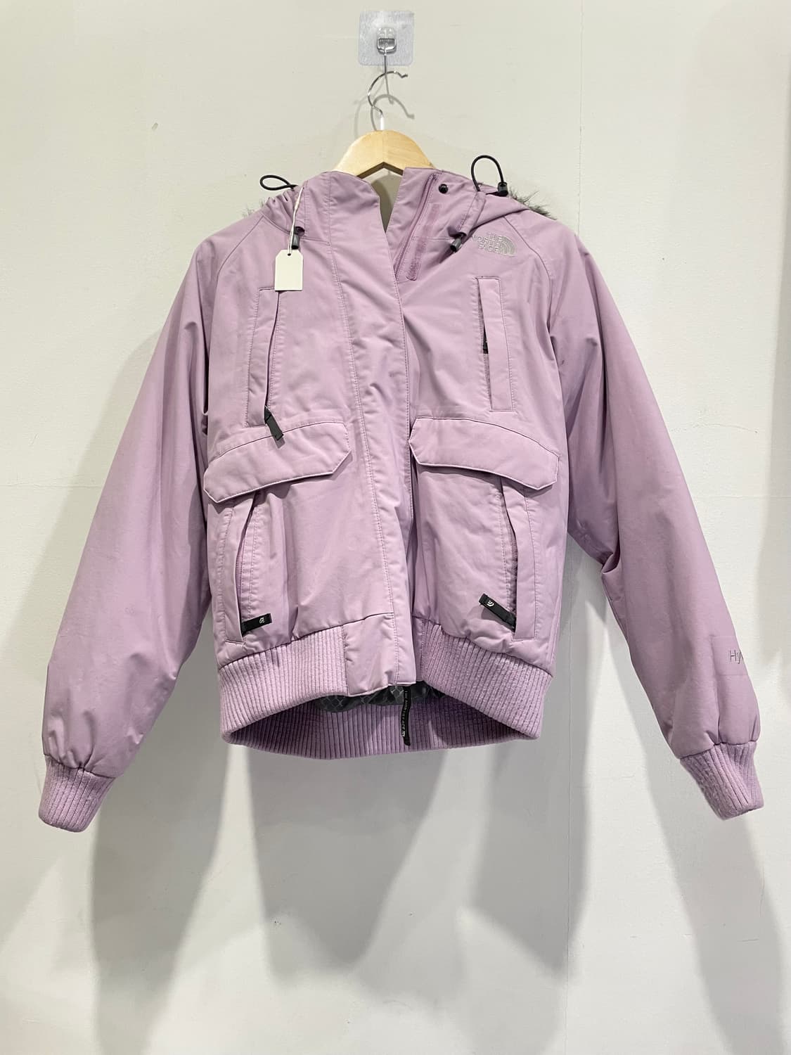 노스페이스 구스다운 여성 숏패딩 M 라벤더 정품 상품이미지1