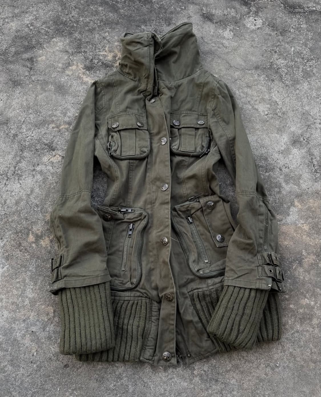 Highneck Buckle Detail Jacket 상품이미지1