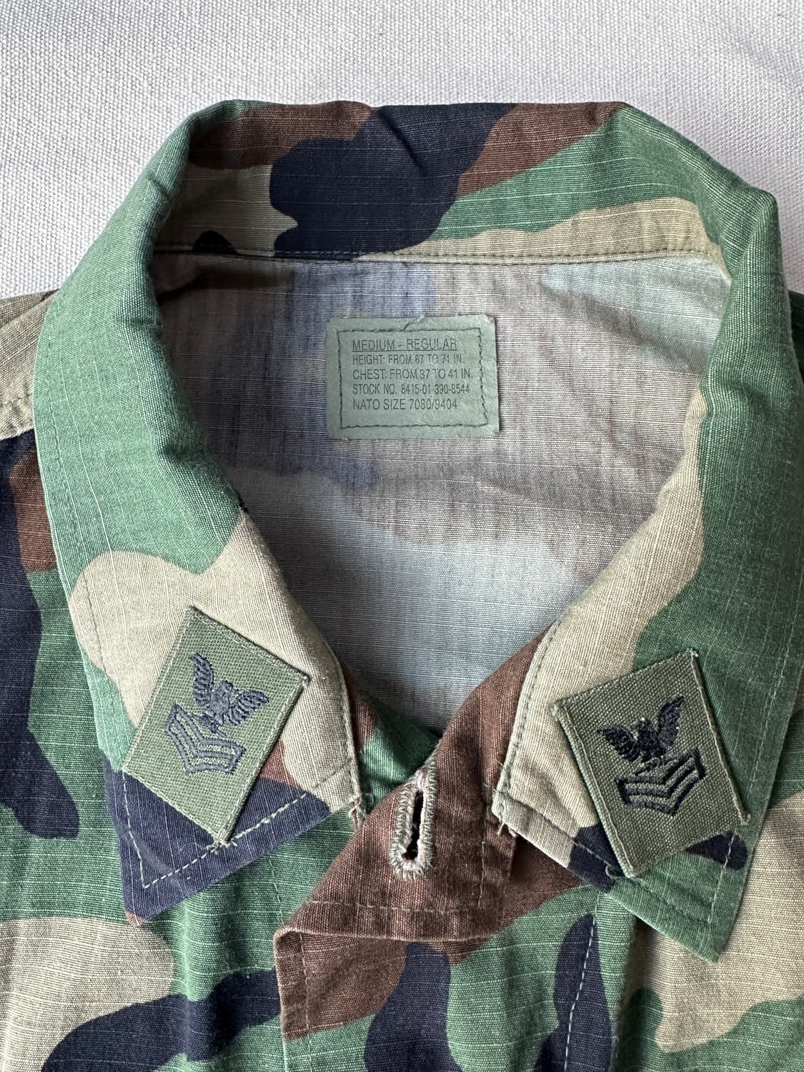 미군 우드랜드 BDU 자켓 M/R (100) 상품이미지5