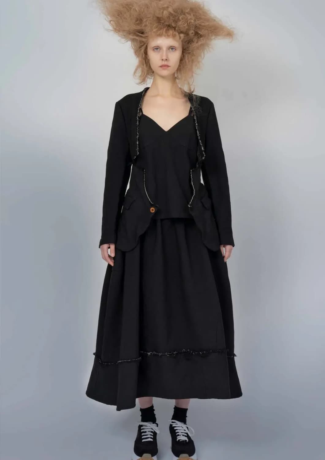 Distressed Volume Docking Skirt 상품이미지1