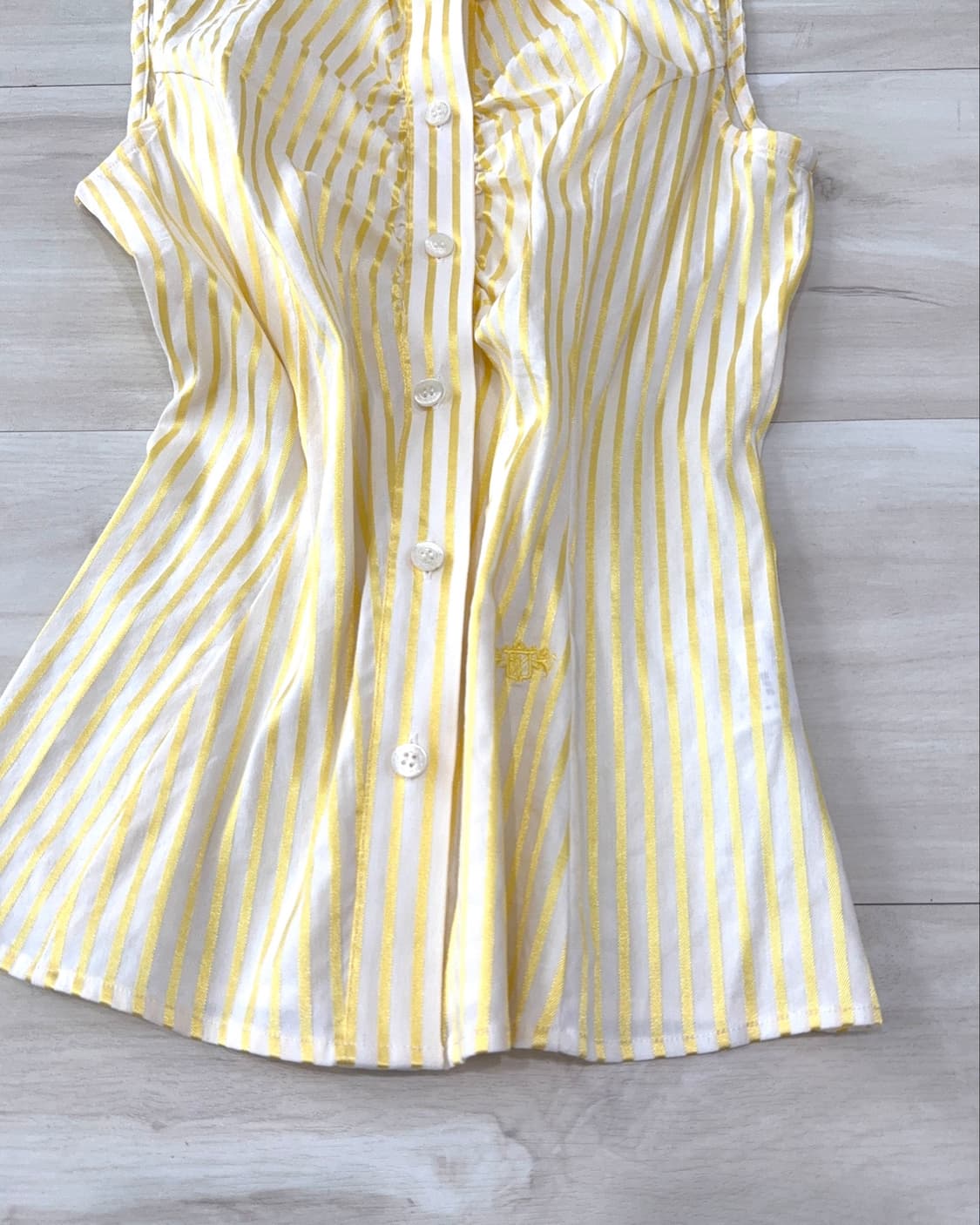 Lemon Striped Sleeveless Shirt 상품이미지9