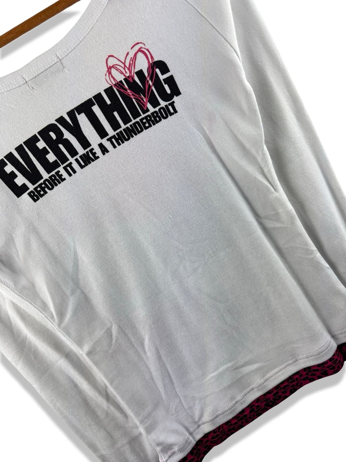 JPN 갸루 펑크 레오파드 오프숄더 슬리브1825 상품이미지5