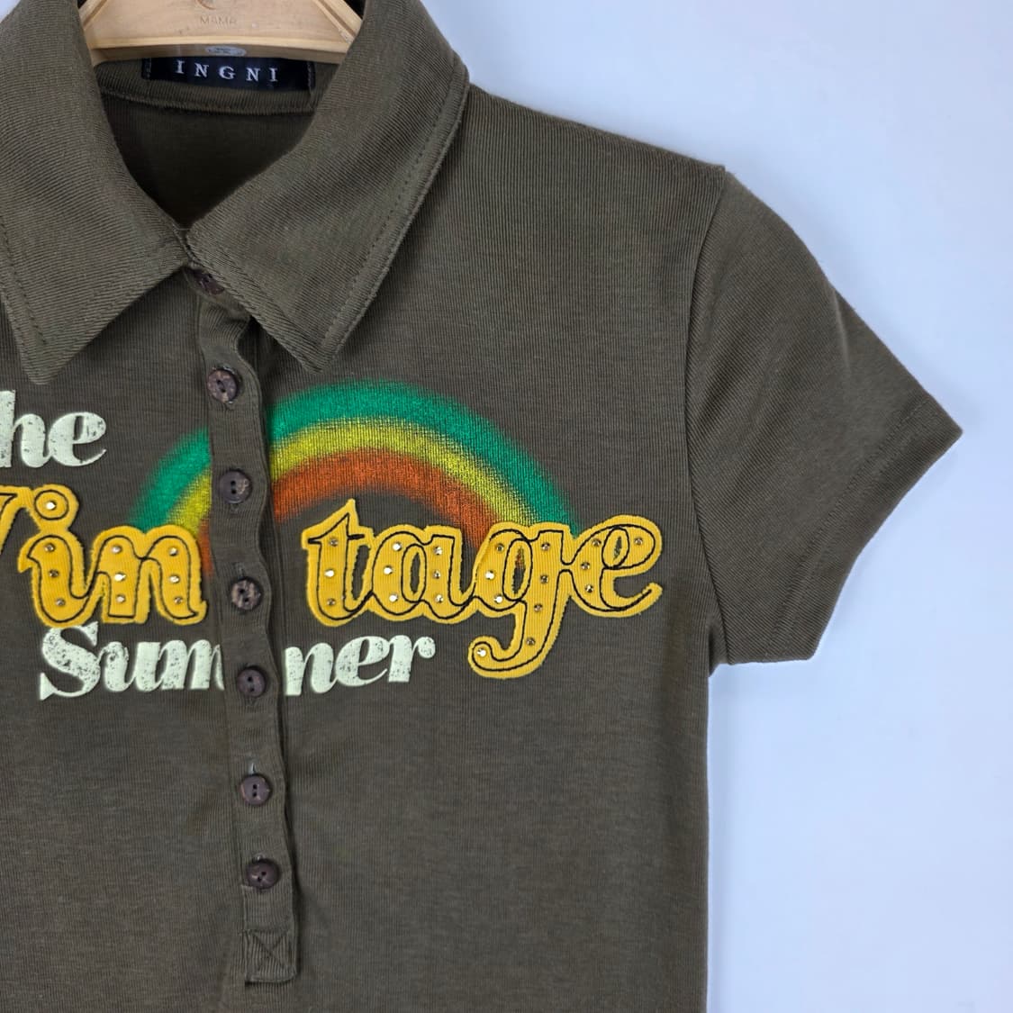 y2k 헤이세이 피케 티셔츠 상품이미지4