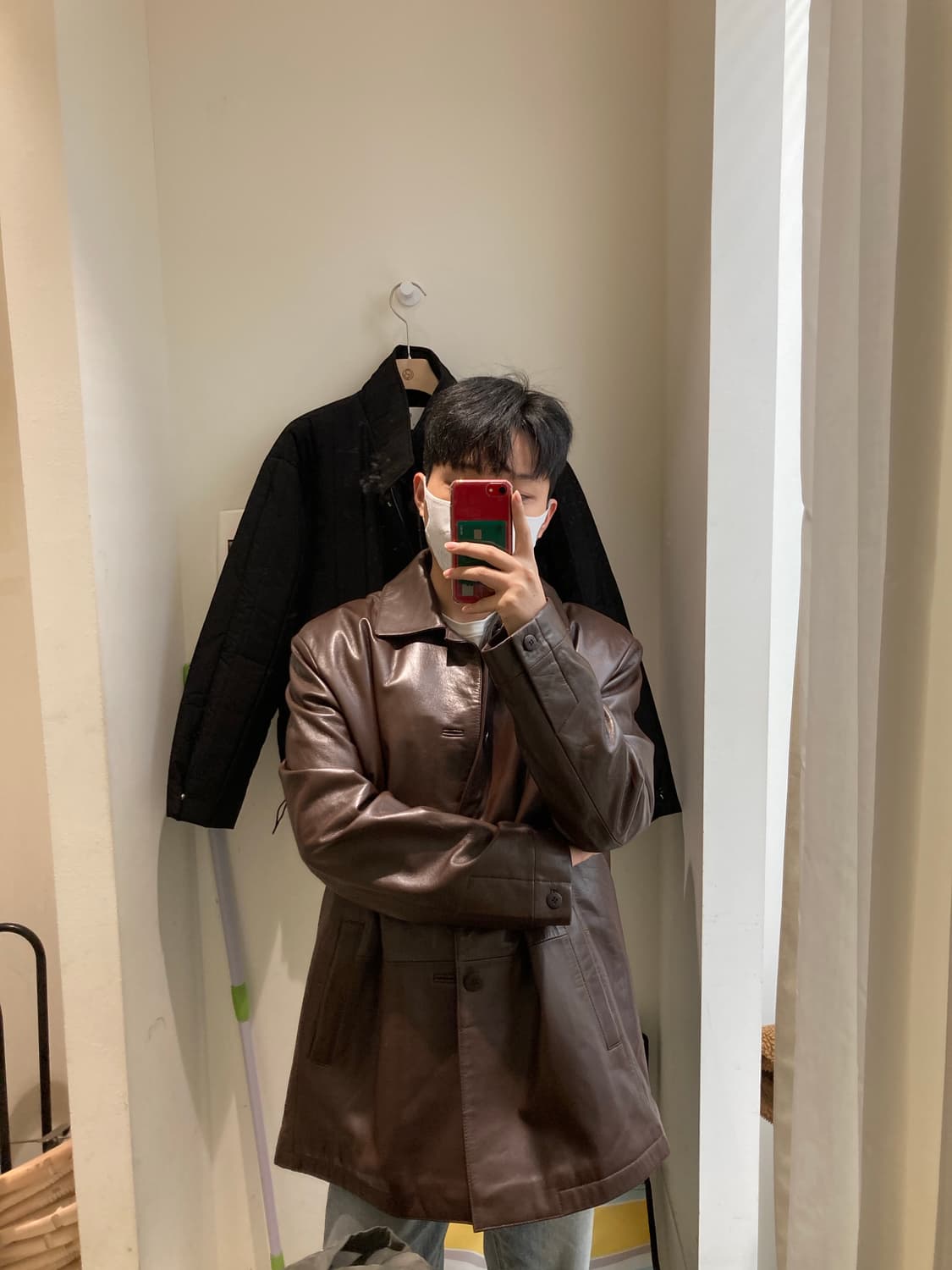 sangbong Lie 옴므 양가죽 대디핏 자켓 상품이미지10