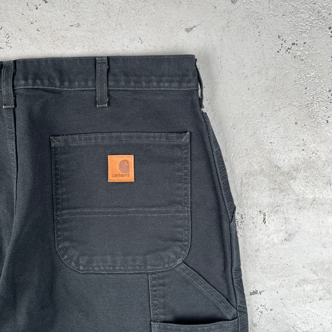 칼하트 블랙 싱글니 카펜터 팬츠 B11BLK 상품이미지5