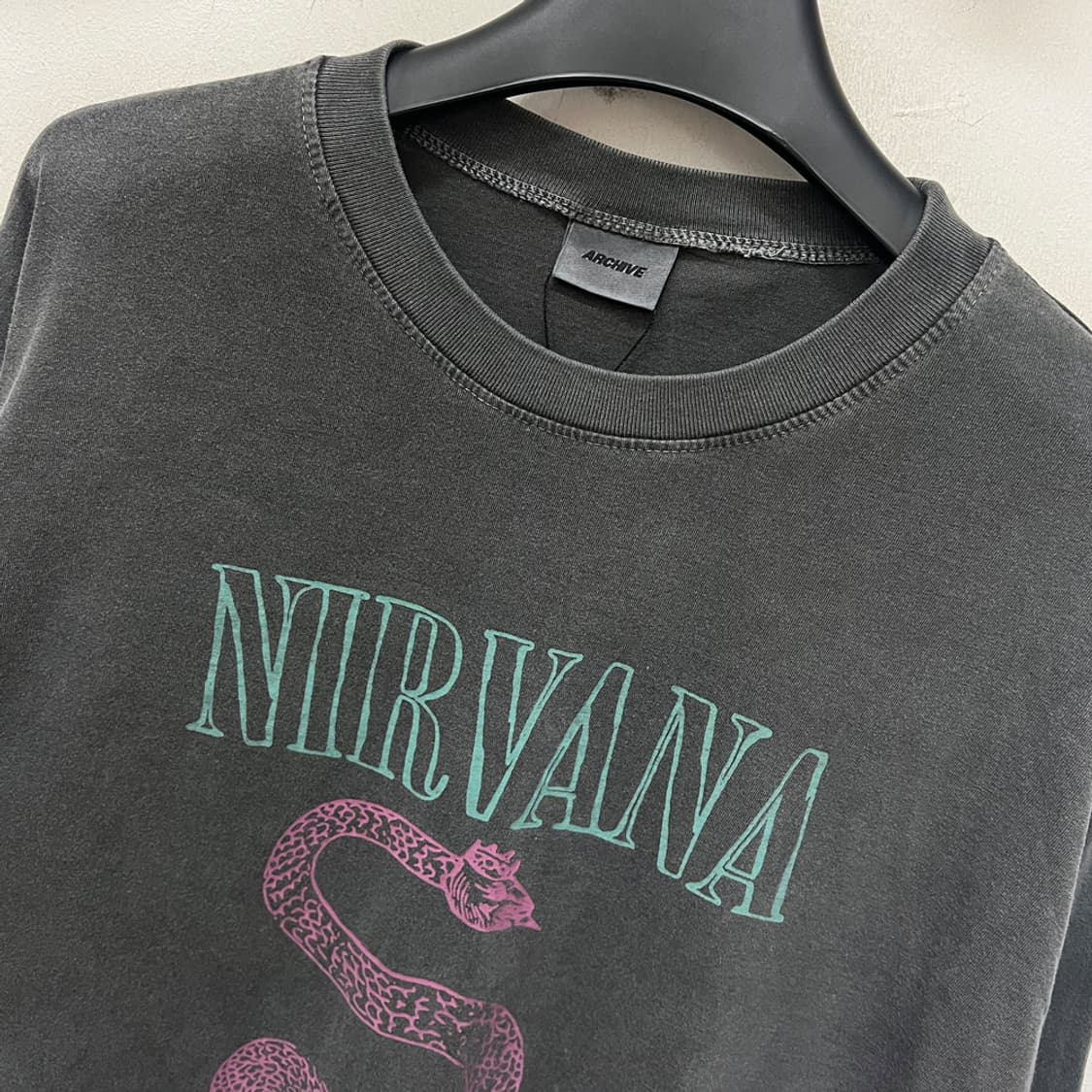 VTG 아카이브 너바나 서번트다잉 피그먼트 긴팔티 FREE 상품이미지3