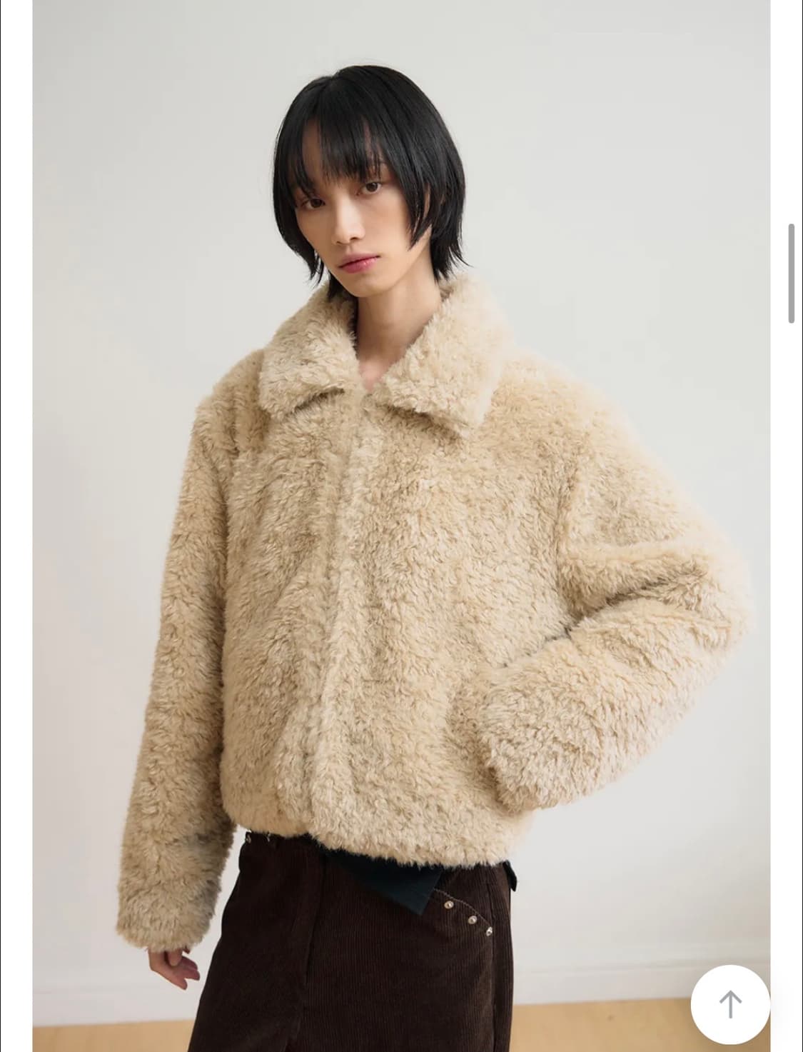 시스에이 겨울 퍼자켓 아이보리 상품이미지3