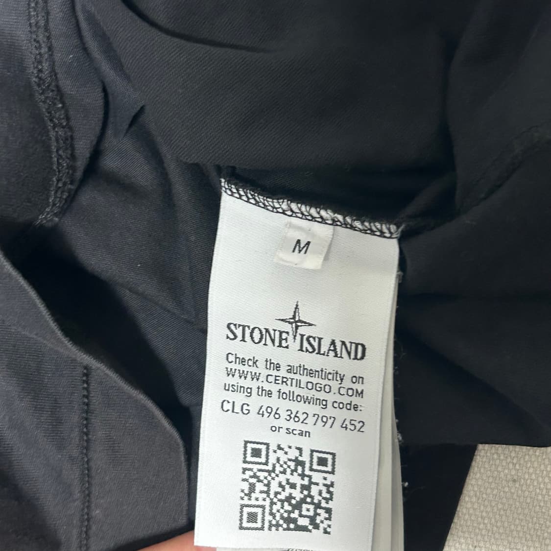 M 스톤아일랜드 블랙 반팔 티셔츠 상품이미지5