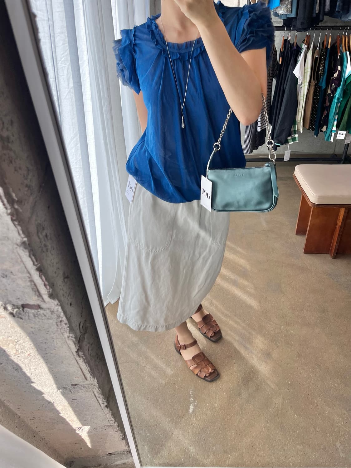 LANVIN 랑방 프릴 탑 상품이미지2