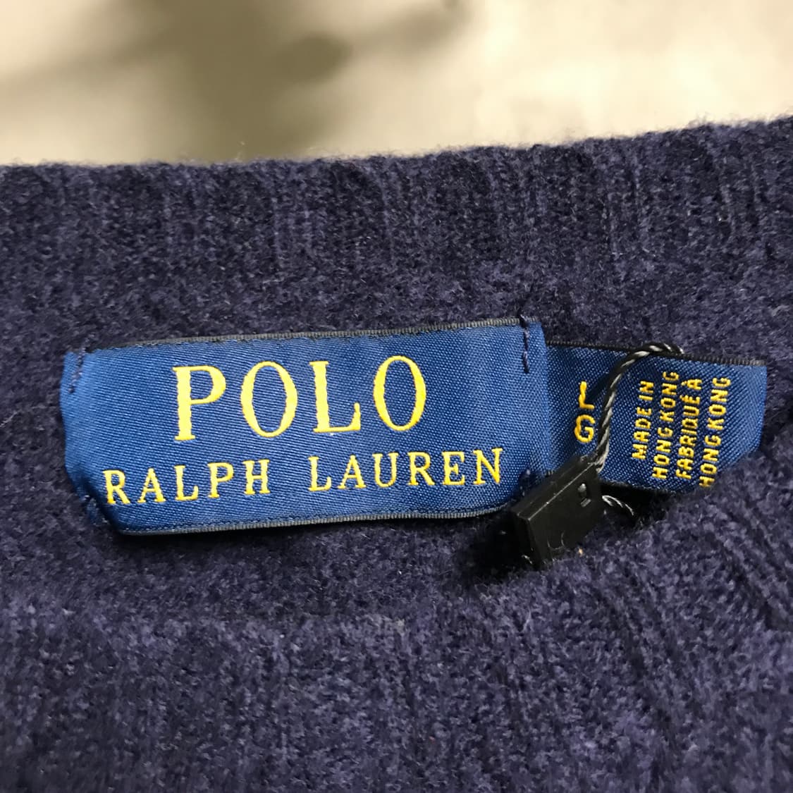 폴로 랄프로렌 케이블 니트 네이비 L(W) 상품이미지5