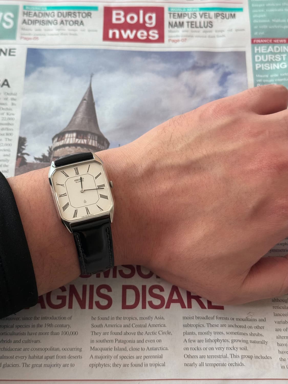 세이코 Seiko 쿼츠 로만 스퀘어 상품이미지4