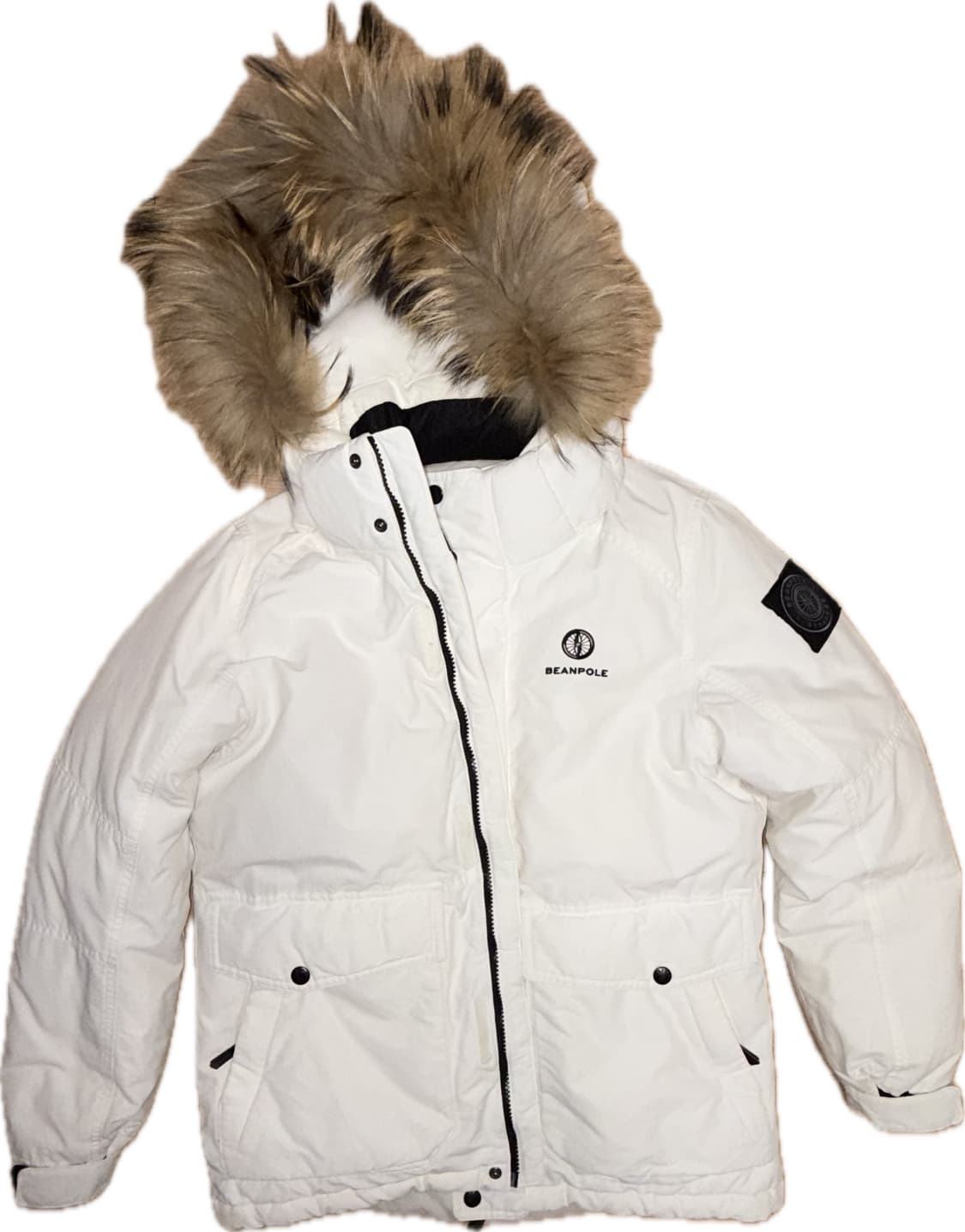 빈폴 아웃도어 화이트 패딩 90 상품이미지1