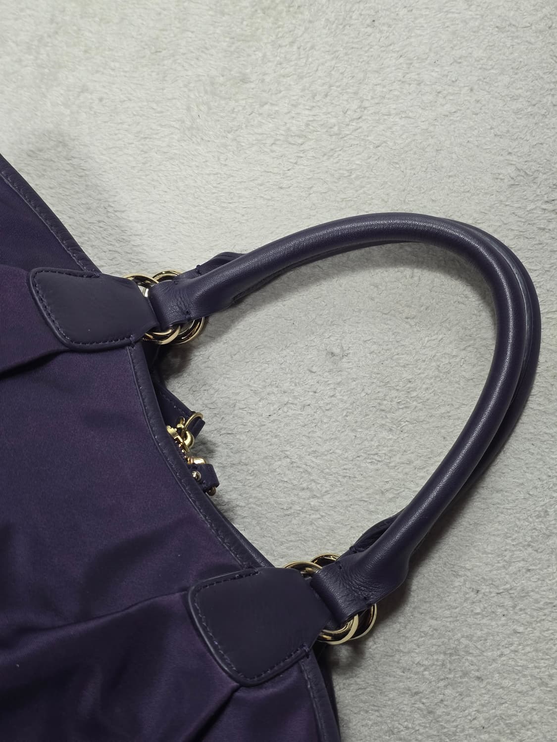 Agnes B 아네스 베 보야지 퍼플 토트백 상품이미지3