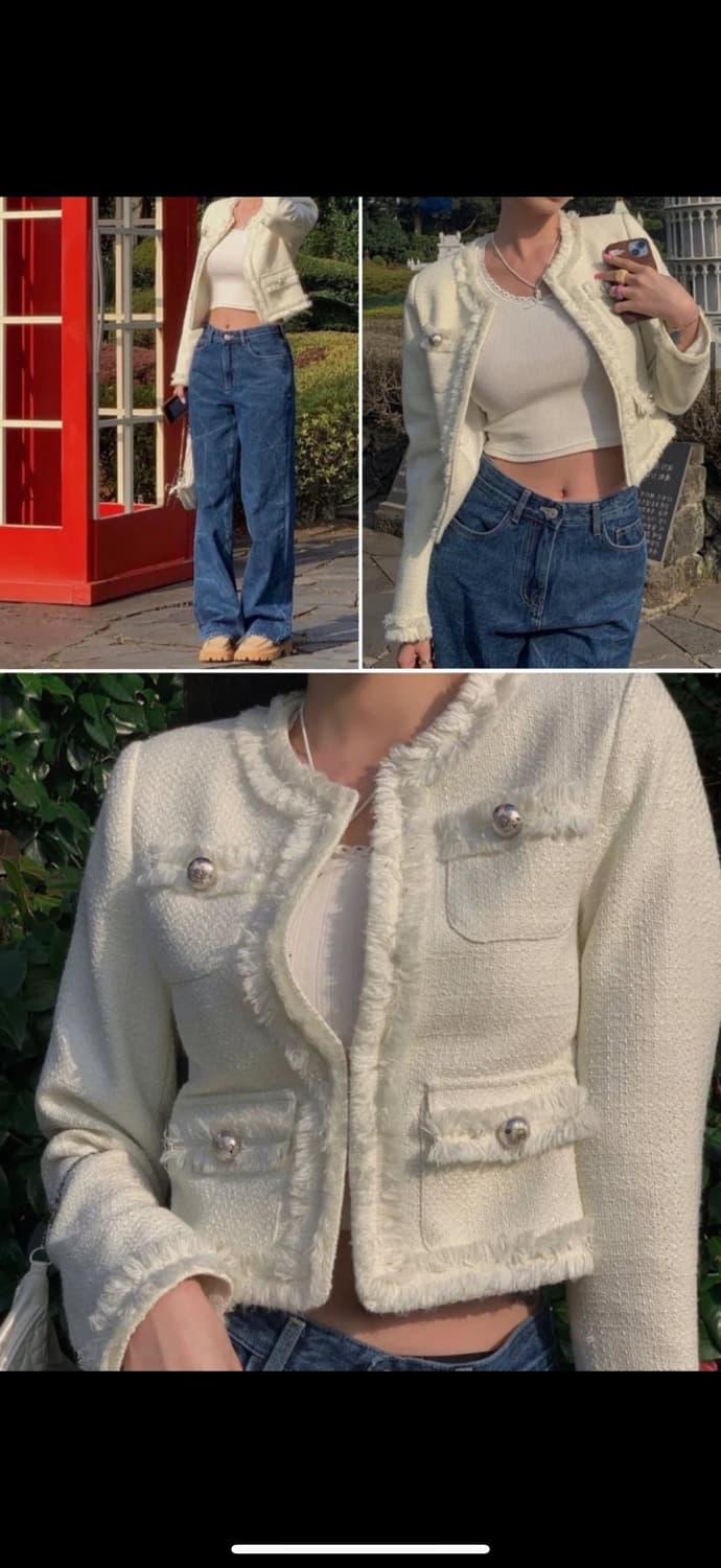 페일제이드 Pale Jade 트위드자켓(아이보리) 상품이미지2