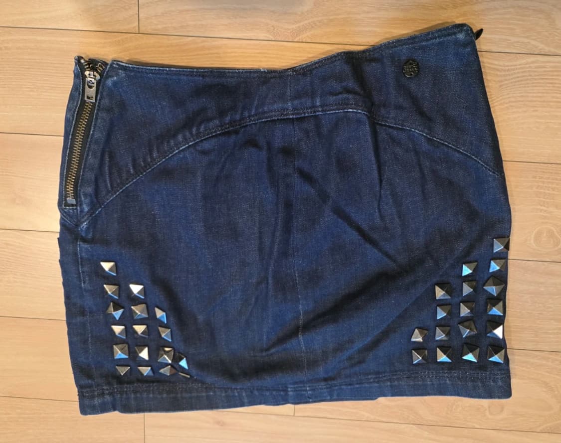 DKNY 스터드 데님 미니스커트 26 상품이미지3