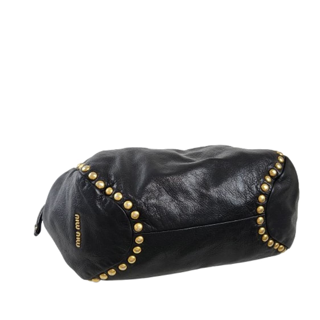 정품 미우미우 비텔로 다이노 스터드 블랙 숄더백 상품이미지6