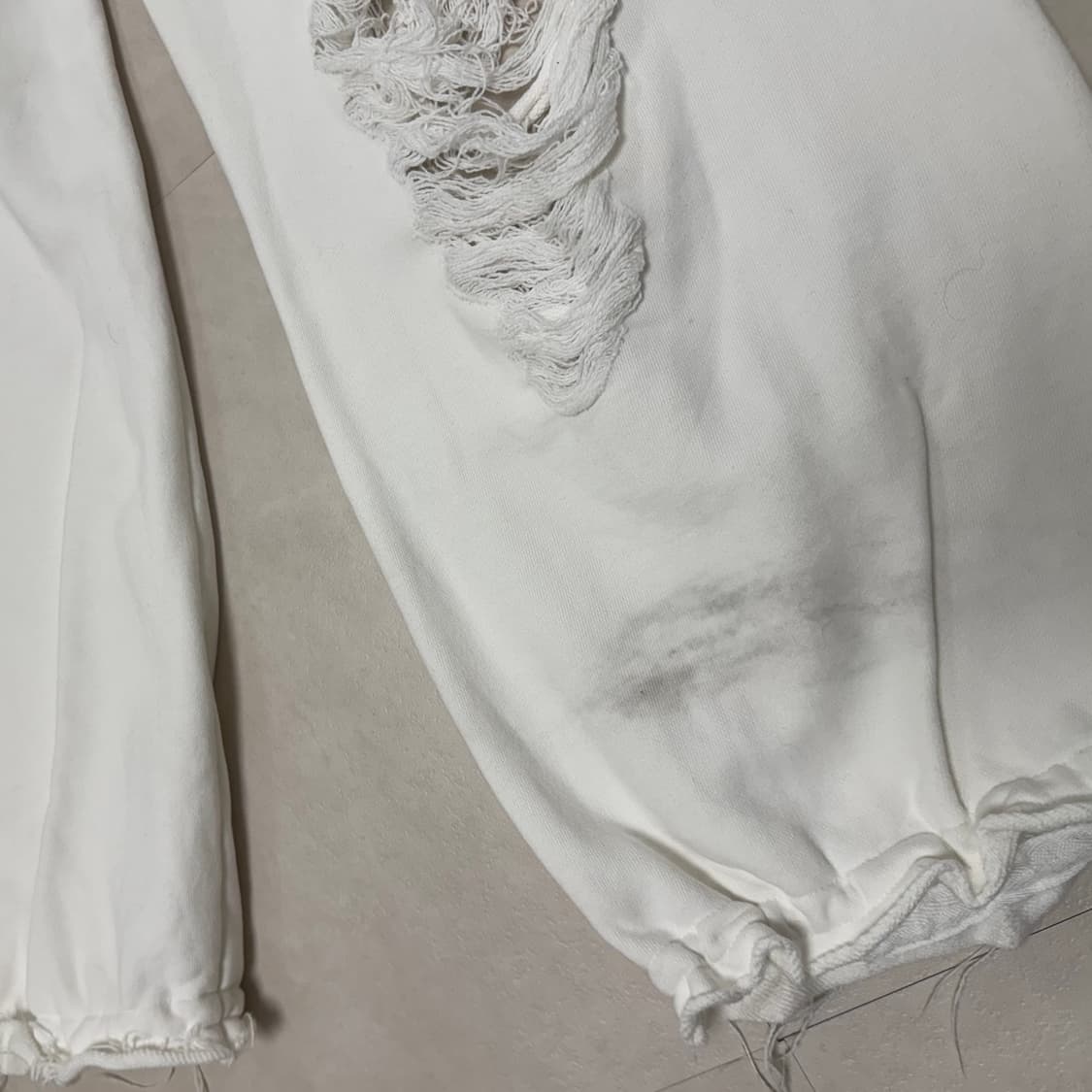 트리밍버드 Scratch Damage Wide Sweat Pants [  상품이미지6