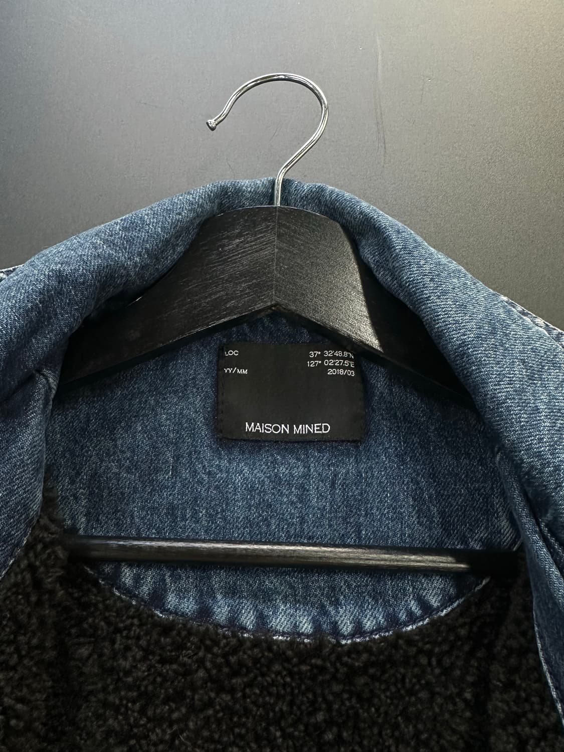 메종미네드 인사이드 보아 데님 봄버 패딩 상품이미지8