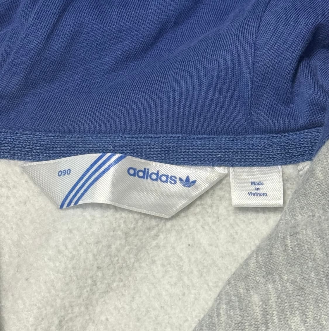 아디다스 그레이 블루 후드집업 상품이미지5