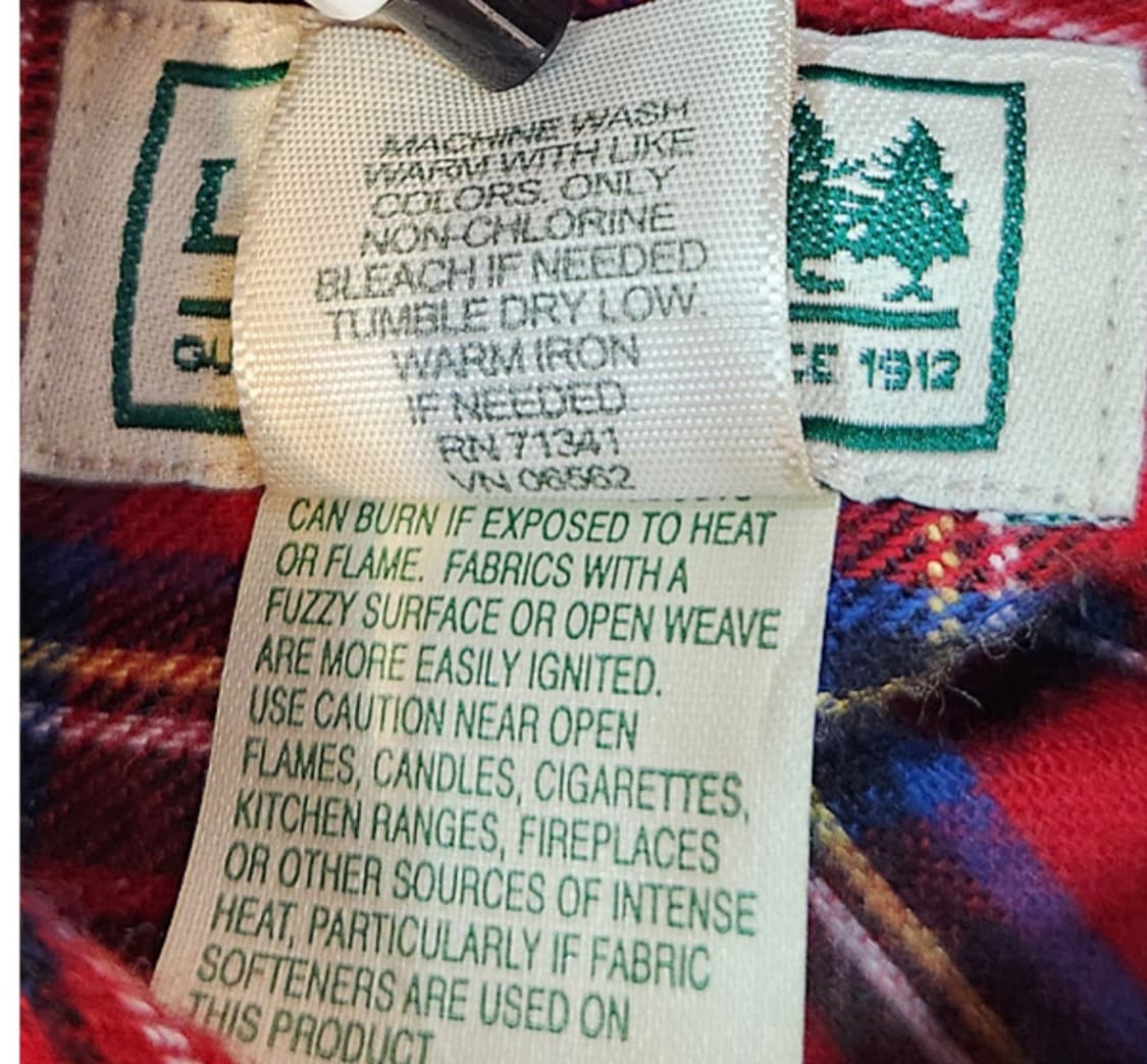 LL BEAN 엘엘빈 코튼 플라넬 체크 카라 셔츠 상품이미지9