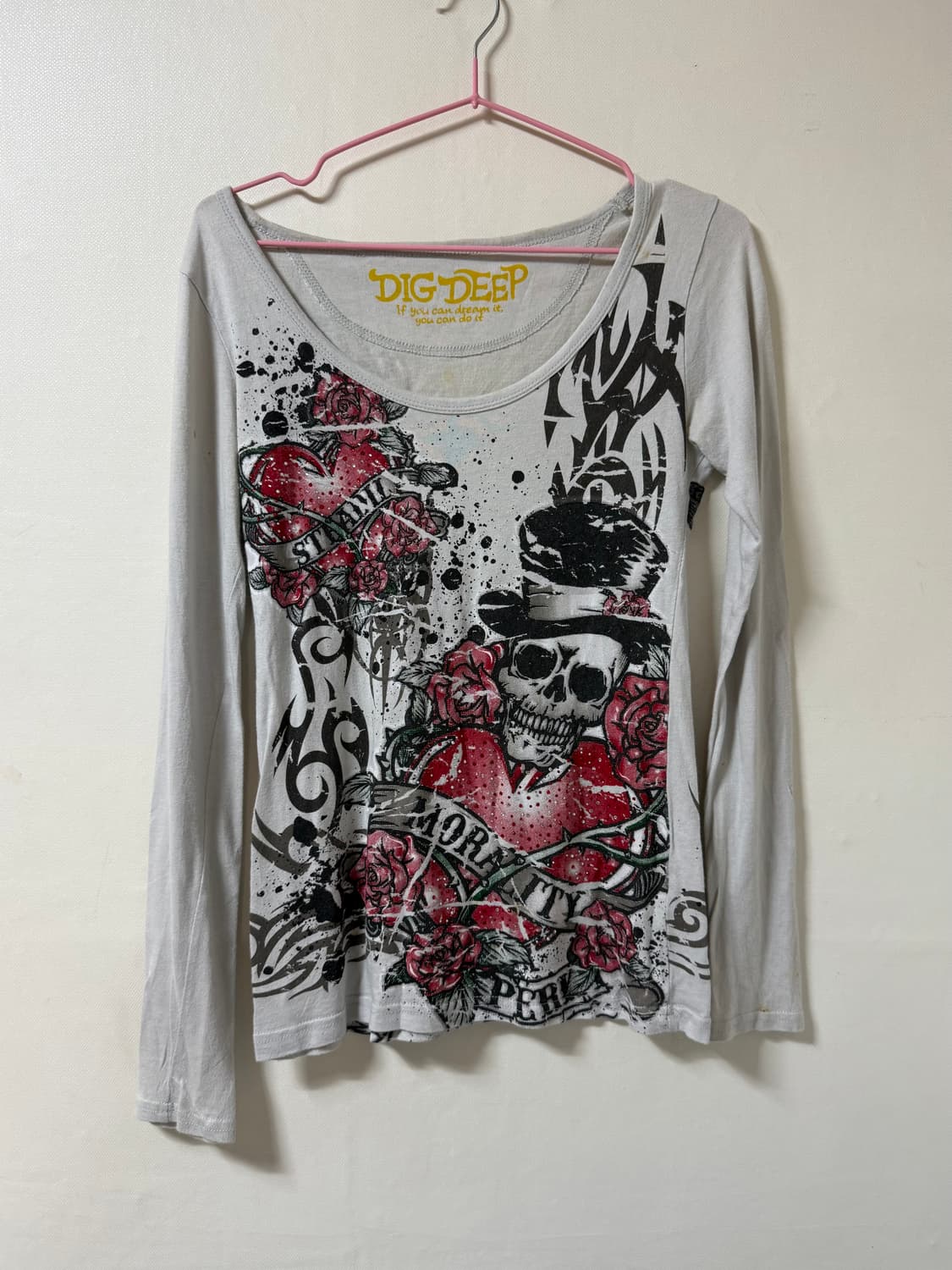 Dig deep skull t 상품이미지5