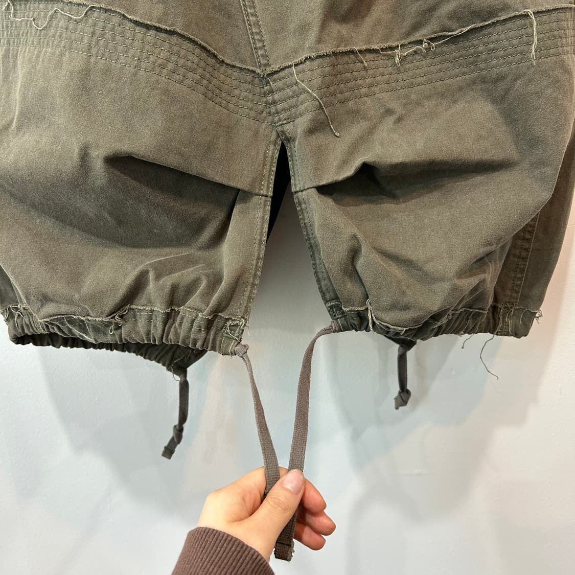 밀리터리 카고 스트링 스커트 상품이미지3