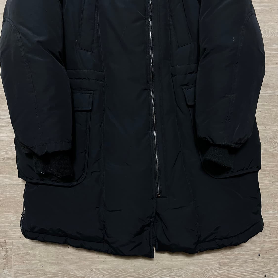 스튜디오 보니 여성 프리미엄 하이넥 덕다운 롱패딩 점퍼 [블랙] M/95 상품이미지3