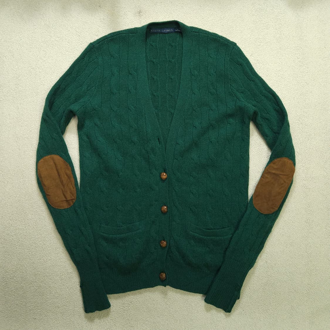 폴로 랄프 로렌 캐시미어 케이블 가디건 S 상품이미지2