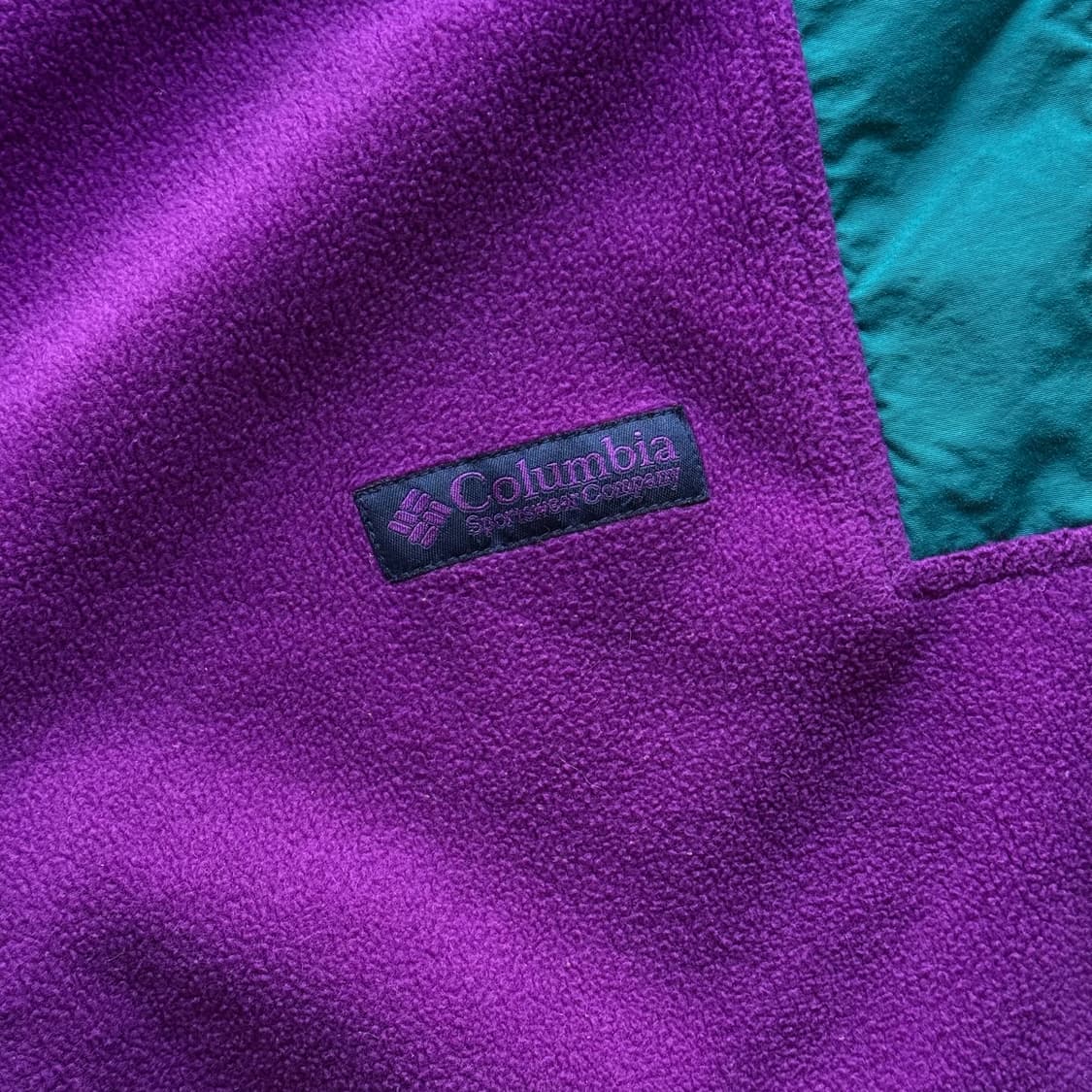 90s Columbia 플리스 집업 퍼플 상품이미지6