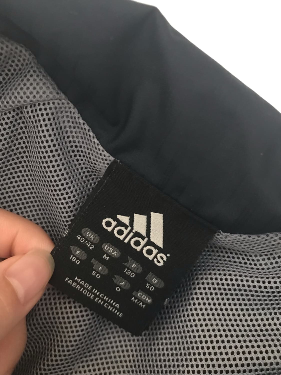 아디다스 올드스쿨 바람막이 자켓 네이비 블루 상품이미지3