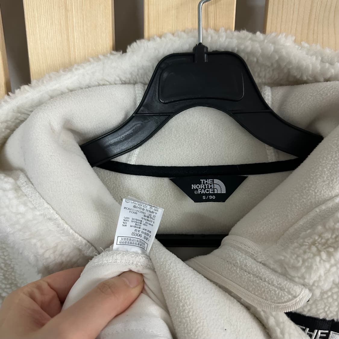 (M) 노스페이스 50주년 화이트 후리스 플리스 자켓 상품이미지5